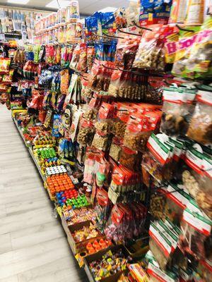 Lots of snacks to choose from