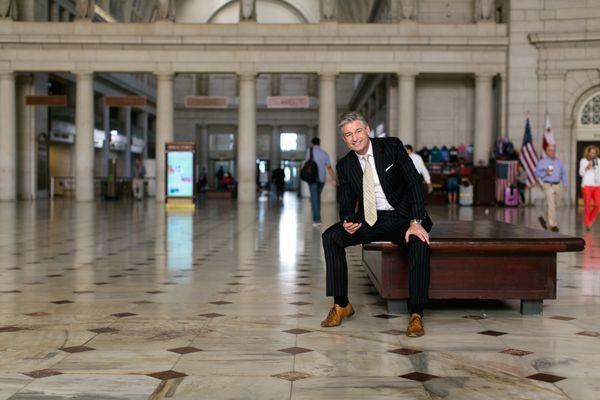 Waiting to meet an"Out of State" client as they arrive at Union Station, DC