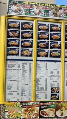 Menu at drive thru - Specials on TOP!