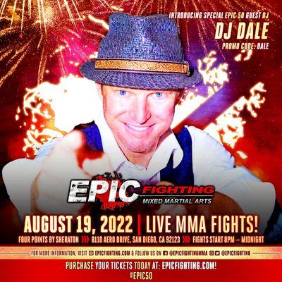 DJ Dale pumpin the jams at Epic Fighting MMA in San Diego