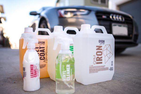 We use top grade products to clean your car the right way.