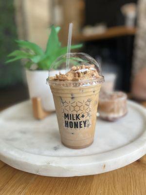 Cinnamon toast crunch iced latte