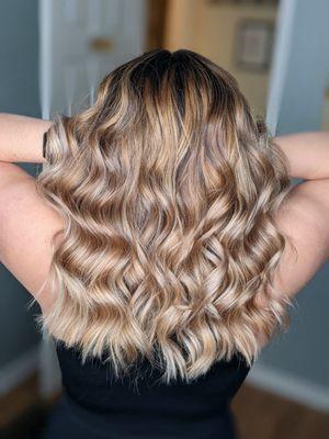 Double process bronde balayage