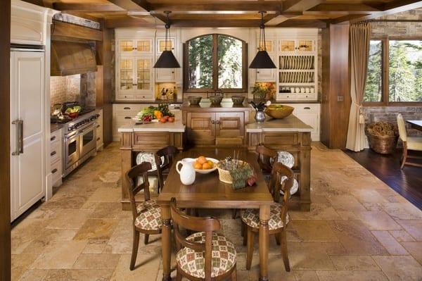 Kitchen of recently completed home in Greyhawk, Mammoth Lakes