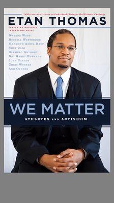 Danae photographed Etan Thomas for his book cover We Matter: Athletes and Activism