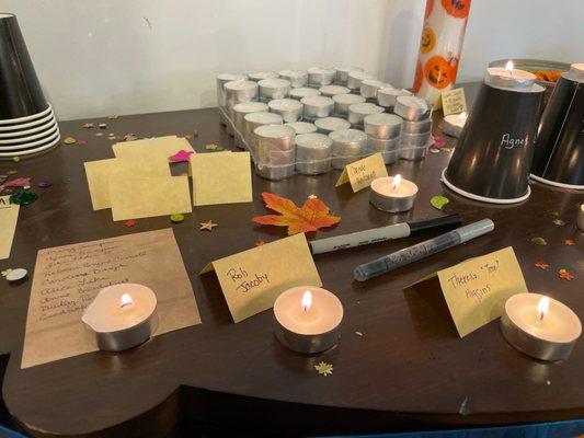 Ancestor altar for the community at Samhain