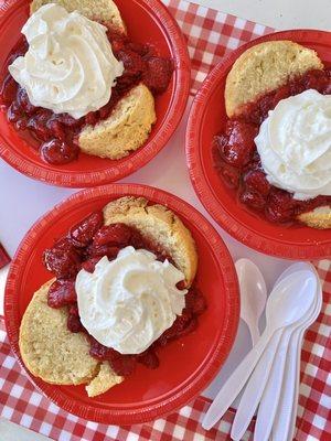 Strawberry Shortcake - supposed to come with ice cream, but they gave us whip cream