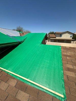 Emergency Roof Tarp Damage Restoration During Monsoon Season