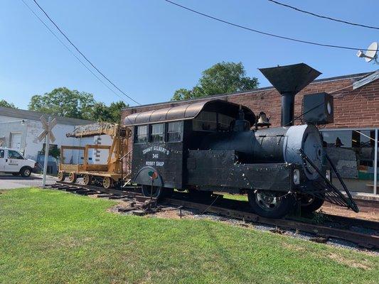 HUGE train outside