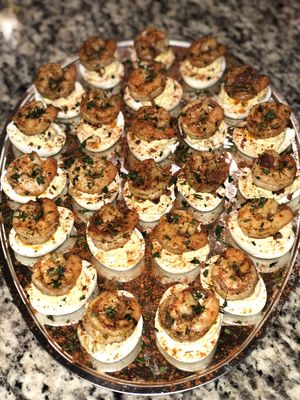 Creole Shrimp Deviled Eggs