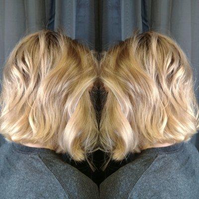 Balayage & Long Bob