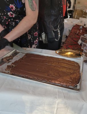 Marvin and team preparing the samples which were jaw dropping.