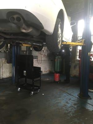 We do all type of work, from a simple oil change to a transmission rebuilt we are the guys for you.