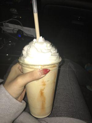 Pumpkin spice milkshake.