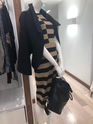 Derek Lim dress, Rag & Bone backpack & Karolina Zmarlak jacket!!!