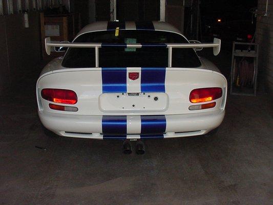 1998 Dodge Viper GT2 Coupe Full, disassemble repaint, color sand and buff and Re-assemble in 4 weeks, by Group 5 LLC