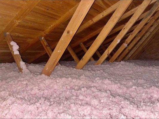 Blow-in attic insulation