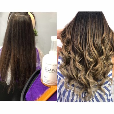 Balayage before & after