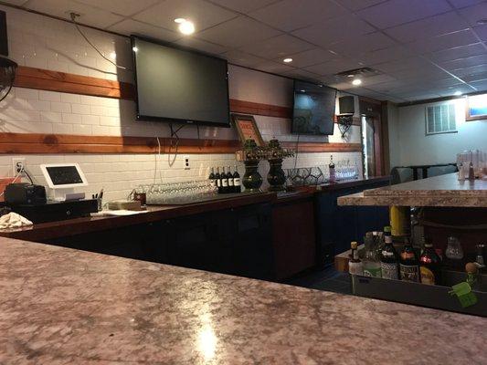 Bar in the wine cellar