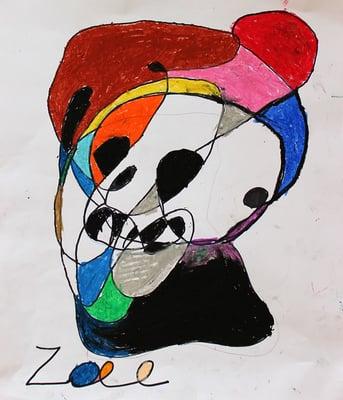 Surrealist Automatic Drawing by 6-10 years old artists