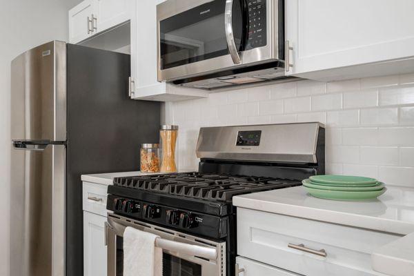 Kitchen With Stainless Steel Appliances