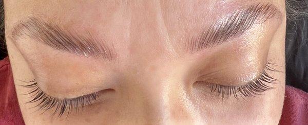 Brow lamination/ Lash lift and Tint by Alexis! Love.