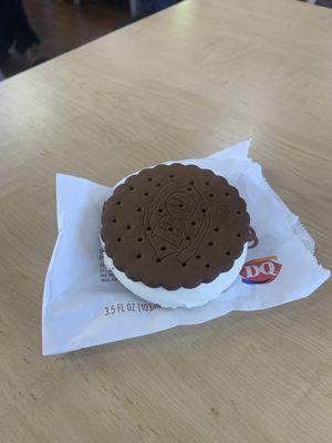 Free ice cream sandwich on eclipse day!