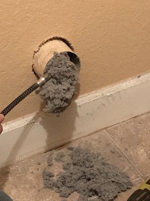 Dryer vent cleaning professional.