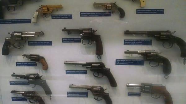 Pistol display.