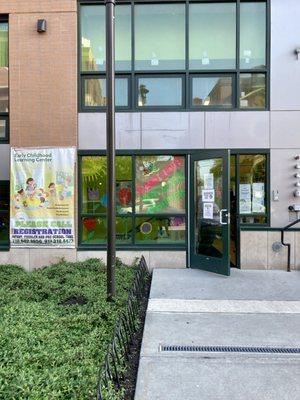 Main entrance to Luminous Daycare in Morris Center