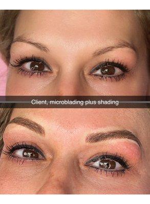 Micro blading plus shading