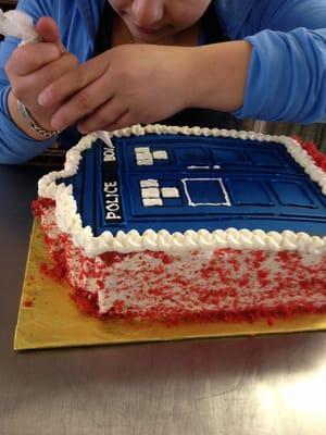 Tardis Cake.