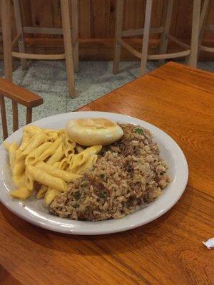 Lunch special on Wednesday, 8-31-16...jambalaya and Mac n cheese