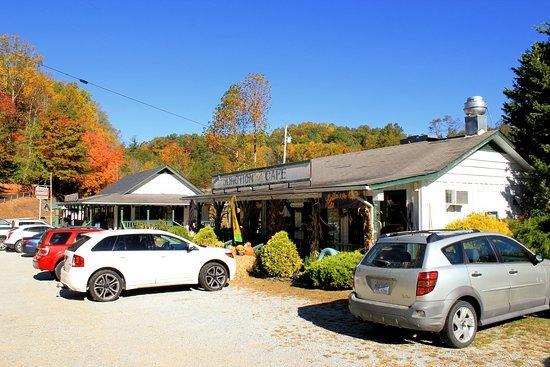 Outside Bella's Junction Cafe