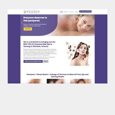 Medical Spa Design and Development Website