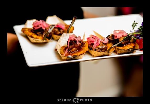 Passed appetizers at Ravenswood Event Center