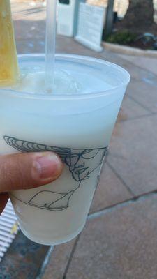 Only good thing on the menu: pina colada