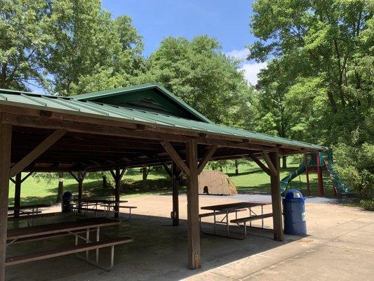 Shelter and playground