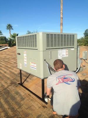 New Trane Heat pump install