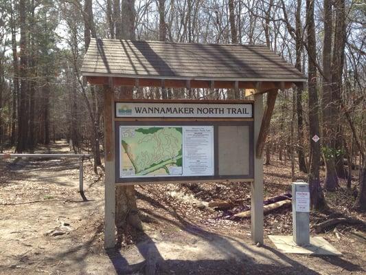 Trail info at the parking area.