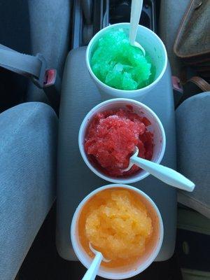 Sour apple, strawberry and dreamsicle