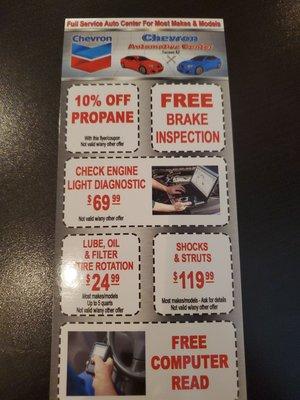 Coupon flyer - Ask for Edgar!