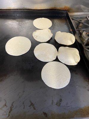 Fresh hand made tortillas daily