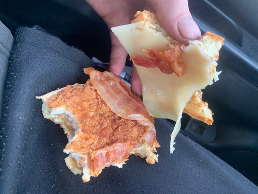 Dry ass cold ass Arby's sandwich where's my mustard at