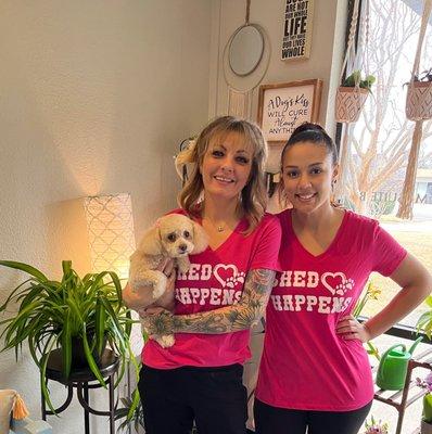 These are the perfect shirts for a SHED Pet Salon, lol. SHED does happen and when it does you come see us girls