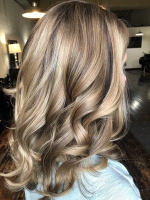 Blonde balayage by Ryan