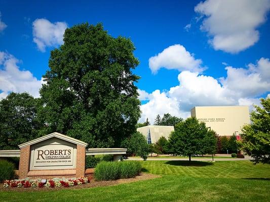 Front entrance to campus from Buffalo Road.