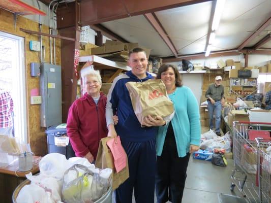 Volunteer Appreciation Week in the warehouse, Dec. 17-21, 2012