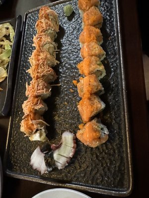 Southside Roll and Spicy Salmon Roll