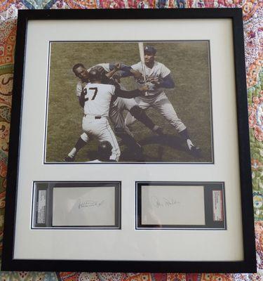 "The Fight"  August 25, 1965.  Juan Marichal of the SF Giants striking John Roseboro of the LA Dodgers.